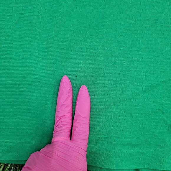 Vintage 80s Jantzen Disco Hippie Button Shirt S/M 19x30 Green - Picture 4 of 12